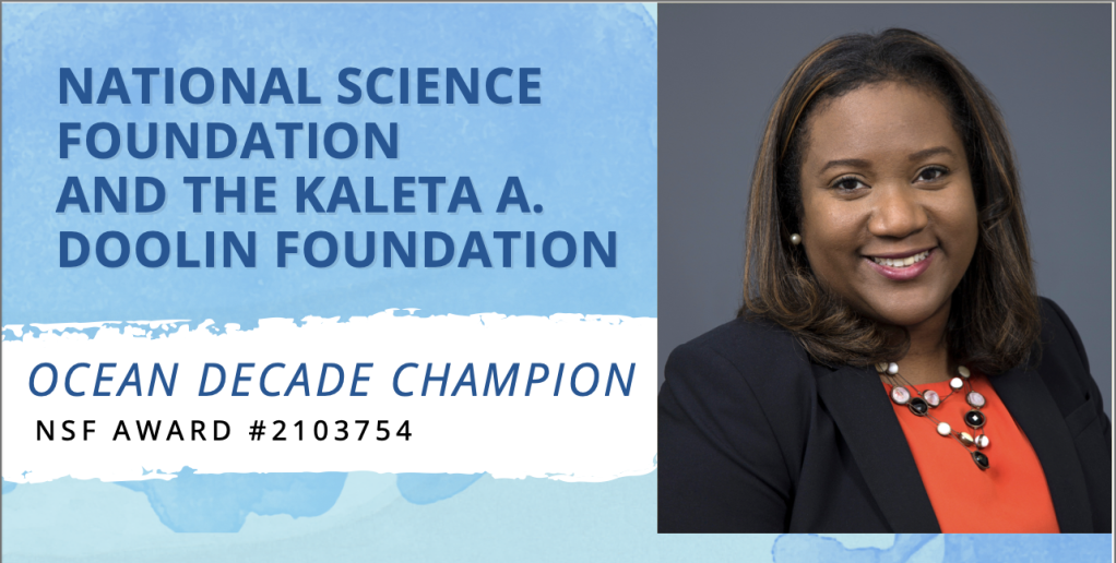 ESET Researcher Dr. DeeDee Bennett Gayle Selected by the National Science Foundation to Serve as Ocean Decade Champion